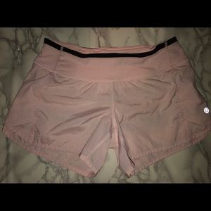rare pink sparkle lululemon shorts!